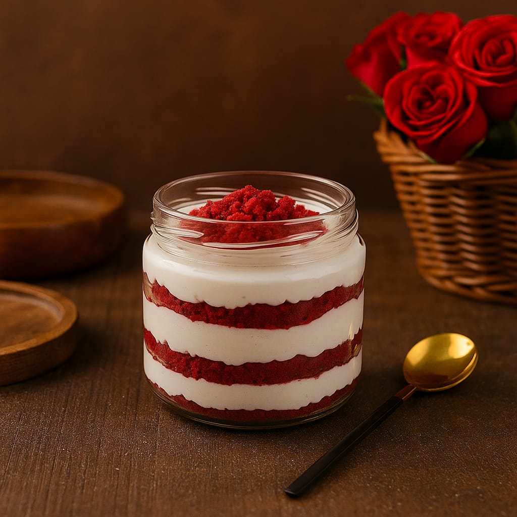 Red Velvet Jar Cake